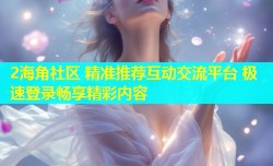 2海角社区 精准推荐互动交流平台 极速登录畅享精彩内容